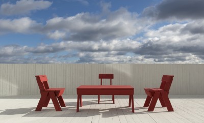 outdoor furniture on roof Alex Fradkin